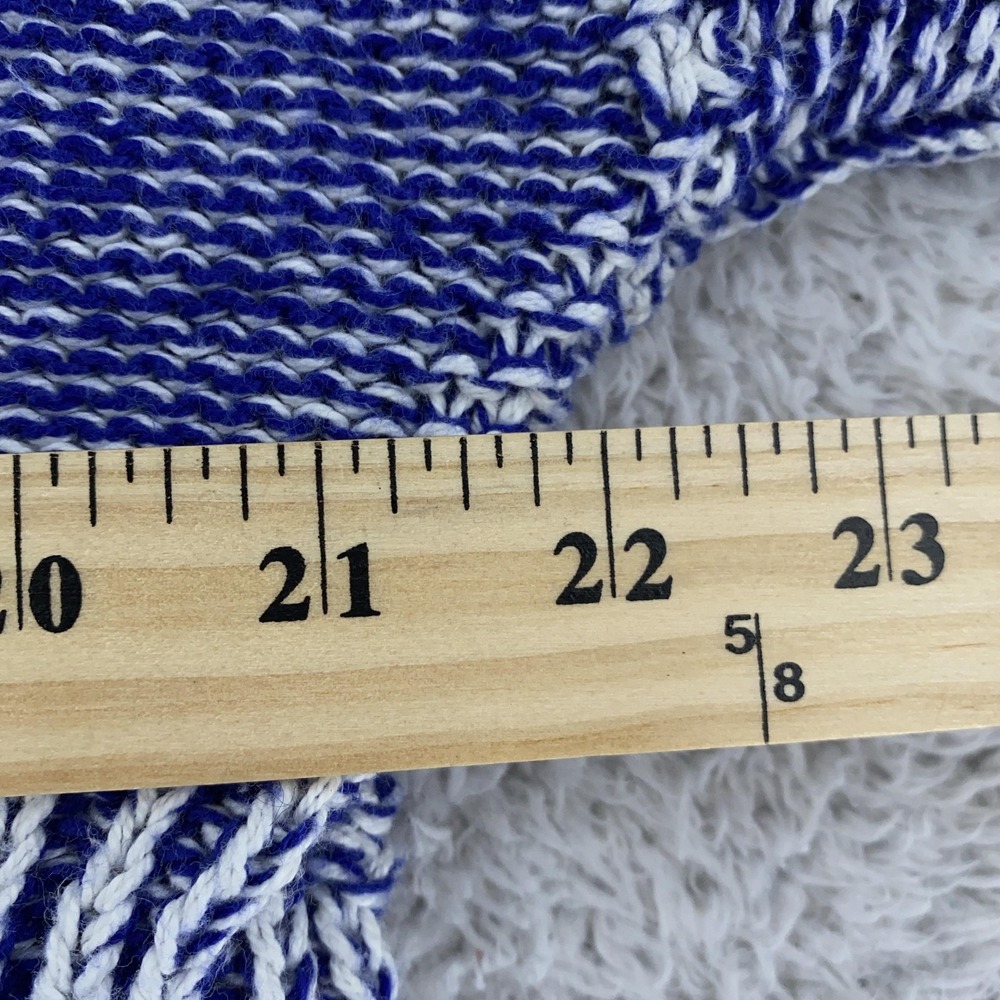 Ron Chereskin‎ Sweater Meens Small Blue White Geometric Textured Pullover Knit - Picture 4 of 7